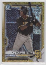 2021 Bowman Chrome Prospects Gold Shimmer Refractor 14/50 Ismael Mena ya6