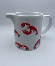 Studio Nova Y0723 Lobster Red Pitcher Fine China Butter Seafood 24oz large C65
