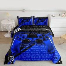 Gamer Comforter Set Queen Size Game Controller Comforter for Kids Gaming Gift...