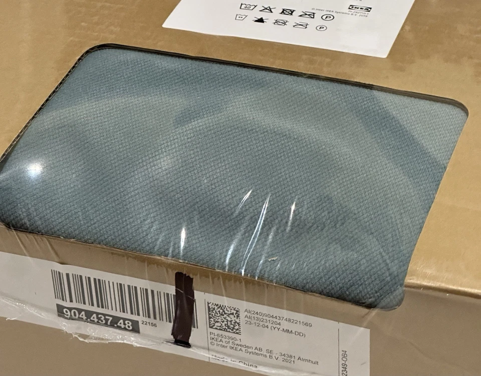 Funda Sofá Ikea VINLIDEN 2 Plazas 79 7/8" 904.437.48 Hakebo Turquesa Claro Nueva Foto 2 de 3