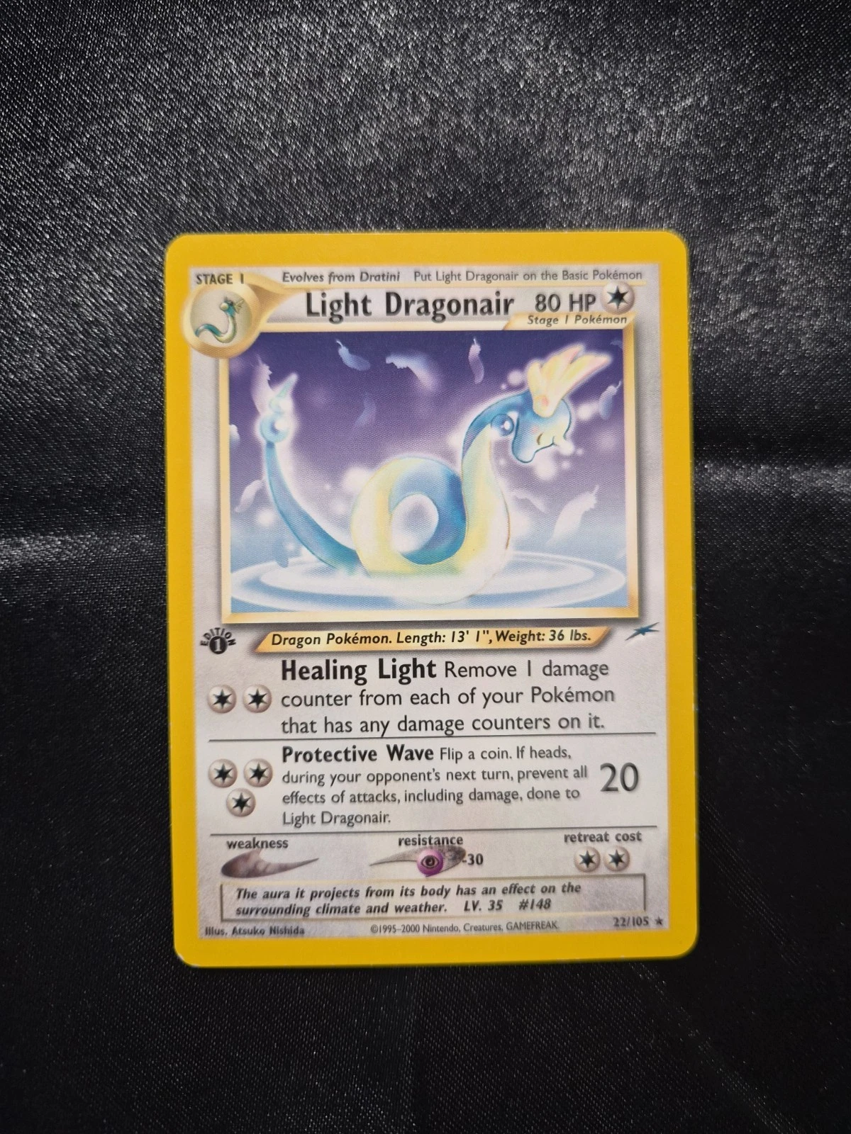 Pokemon 1st Edition Light Dragonair 22/105 Neo Destiny Regular