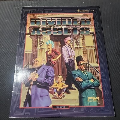 DIVIDED ASSETS ADVENTURE SHADOWRUN 7318 SECOND EDITION RPG FASA 1994