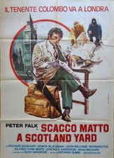 COLUMBO SOS SCOTLAND YARD Italian 2F movie poster 39x55 PETER FALK 1978 NM