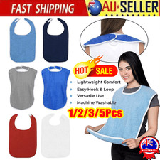 1/2/3/5PCS Adult Bibs Adult The Eldly Bib Adult Washable Dining Bibs For Elderly