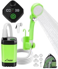 WADEO Portable Camping Shower 6000mAh Rechargeable Outdoor Electric Pump