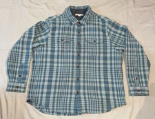 Outerknown Blanket Shirt Adriatic Lucent Plaid XXL 108