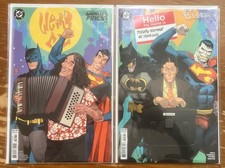 Weird Al Yankovic Variant Set Bizarro #1 & Batman/Superman World's Finest #50