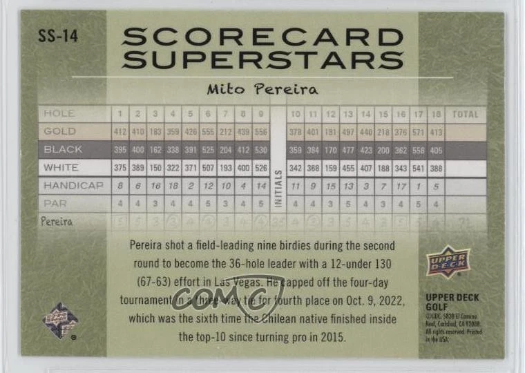 2024 Upper Deck Scorecard Superstars Mito Pereira #SS-14 Rookie RC - Image 2 of 2