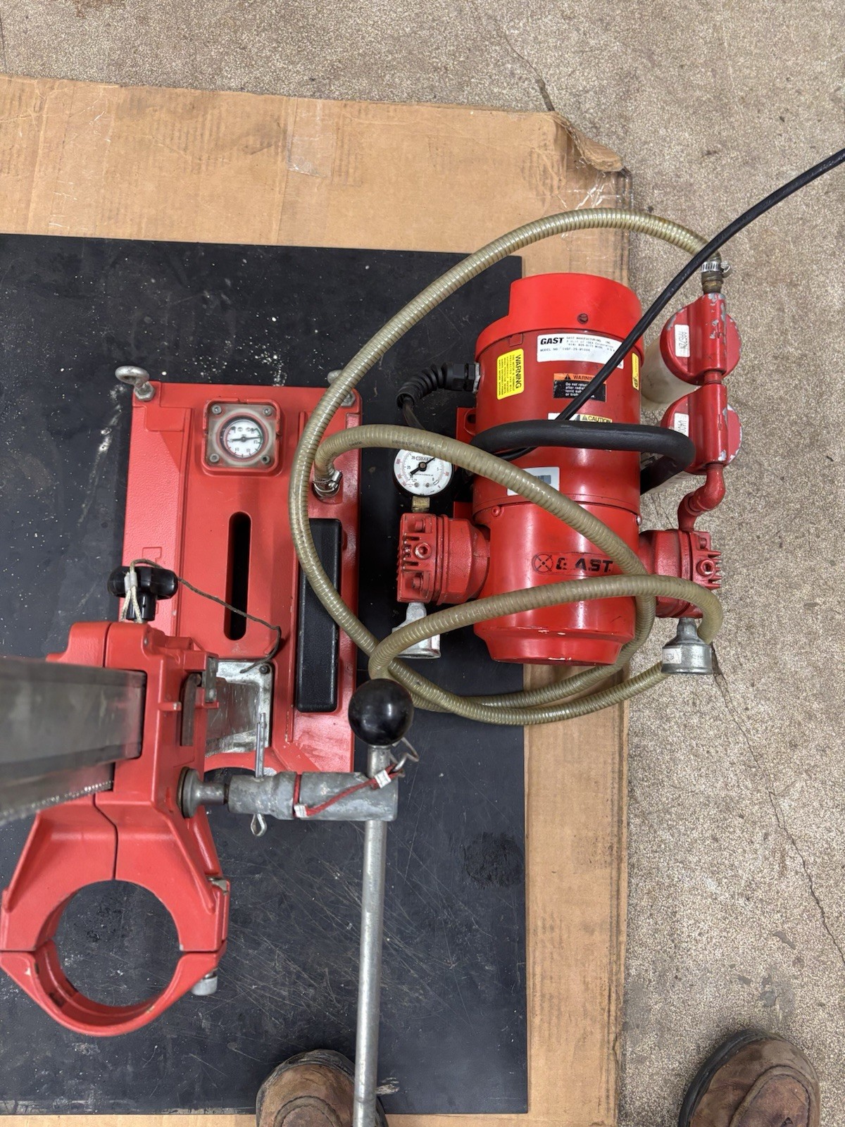 Hilti Dd80-ra H/l Stand W/ Anchor & Vacuum Base With Gast 1VBF-25-M100X Pump