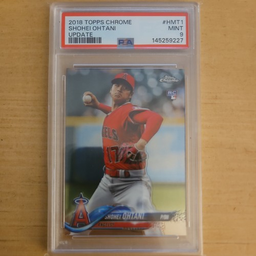 2018 TOPPS CHROME UPDATE #HMT1 SHOHEI OHTANI ROOKIE RC PSA 9