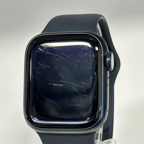 Apple Watch (Series 8) 45mm Black Aluminum w/ Midnight Sport (GPS) - Good Cond. - Picture 3 of 6