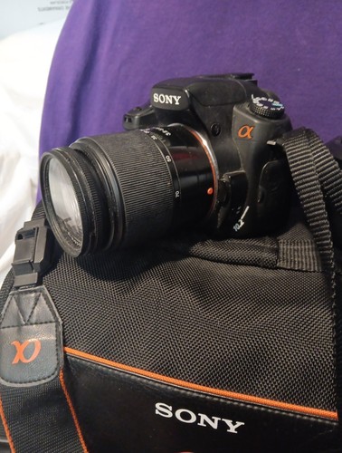 Sony Alpha DSLR-a200 Digital Camera DT 18-70mm 2 LENS BAG 2 BATTERY SD CARD VG - Picture 8 of 24