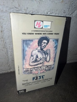 FIST VHS Harmony Vision Vestron Video 0012 HTF Rare 1982