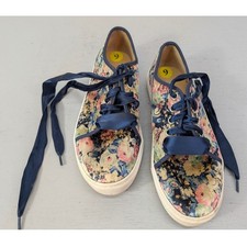 Dirty Laundry Floral Velvet Sneakers Womens S...