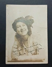 QUACK MEDICINE vaudeville actress EDNA SPANGLER theater autograph signed PA