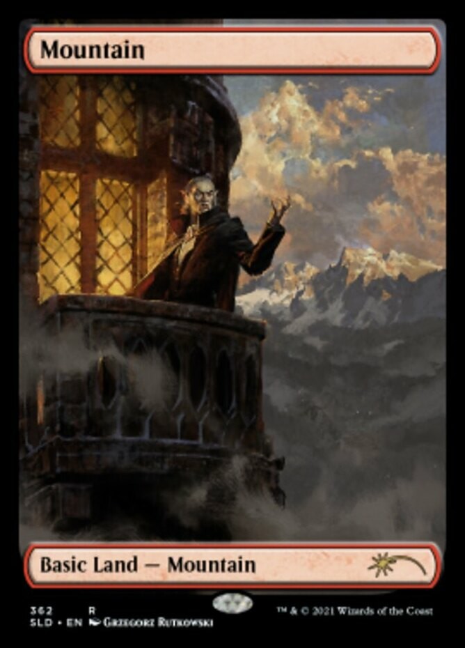 1x Mountain (362) - The Dracula Lands Moderate Play MTG Magic - Kid Icarus -