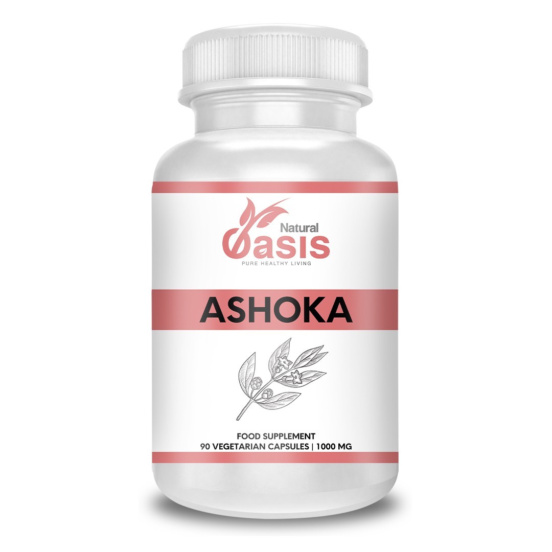 Ashoka Capsules 1000mg 90 Vegetarian Caps Saraca Asoca Ayurvedic Supplement UK