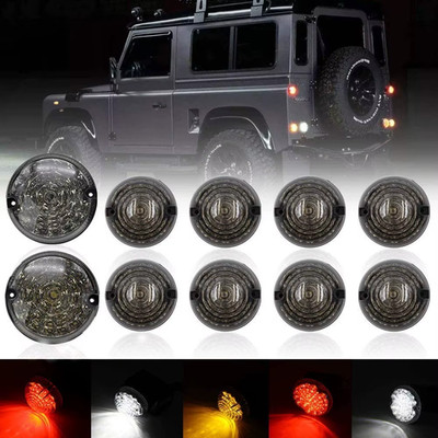 10 Stück Nebelscheinwerfer Rückfahrlicht Upgrade LED Smoked Lens für Land Rov