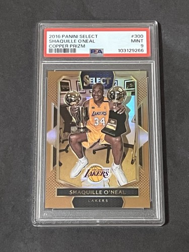 2016-17 Panini Select Shaquille O'Neal #300 Copper Prizm 28/49 -PSA 9 Mint