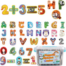 Magnetic Letters and Numbers for Kids - Colorful ABC Magnetic Letters for Grandk