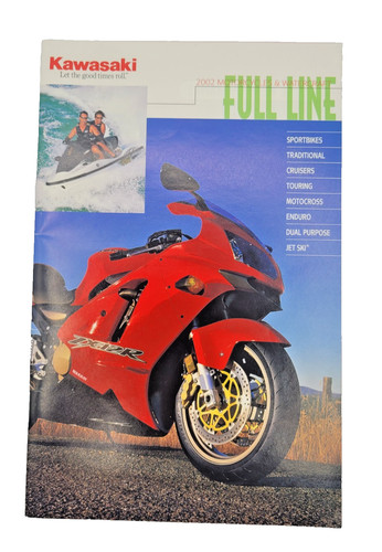2002 Kawasaki Full Line Motorcycle Sales Brochure-Ninja Vulcan KX ZX Models