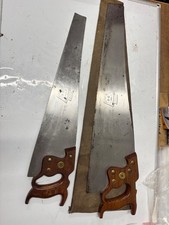 Vintage Henry Disston  USA 6TPI Rip Saw and Disston 10TPi x cut