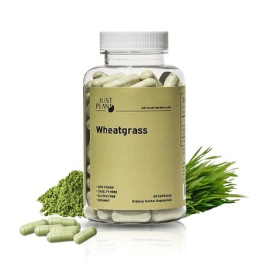 Organic Wheat Grass Capsules 500 mg Made in USA