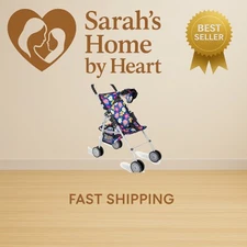 My First Doll Stroller for Kids – Foldable Baby Toy Doll Stroller with Safety...