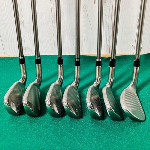 TaylorMade r7 Draw Iron Set 5-9+Pw+Sw REAX 55 RLUS Flex-R 7pcs Right-Handed Used - Picture 3 of 11