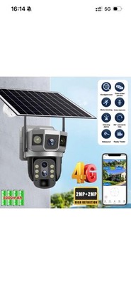V380 PRO 4G Outdoor-Überwachungskamera Dual Lens Wireless Solar PTZ 10x Zoom