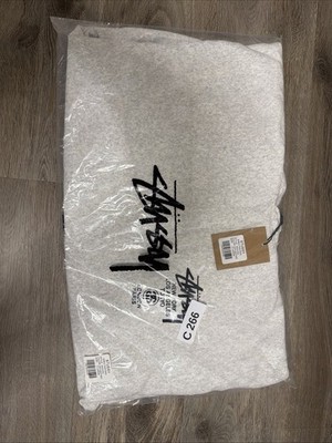 Stussy World Tour  Hoodie-Ash Heather-Size XL Authentic Brand New NWT DS
