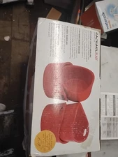 Rachael Ray 4 piece “Bubble & Brown” In Red,  4 10 Oz