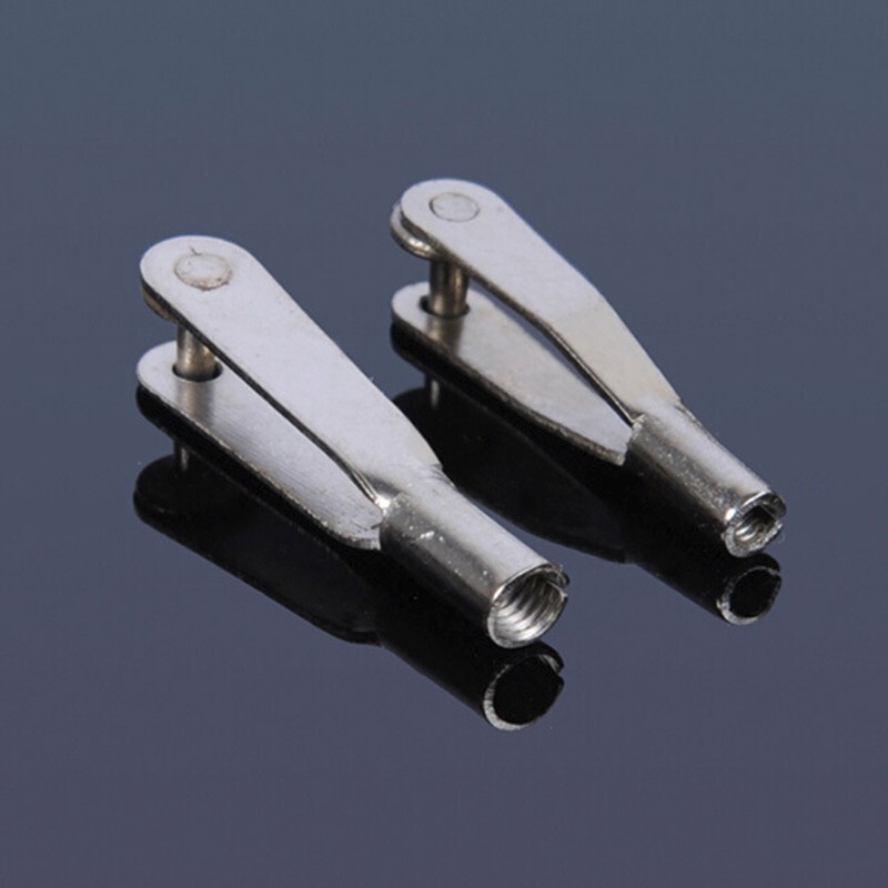 10-Piece M2 & M3 Metal Clevis Push Rod Ends For RC Airplane Control Linkages (Fixed Wing)
