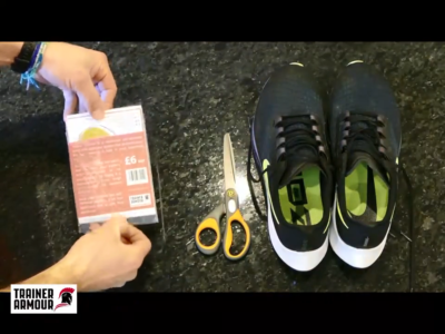 Big Toe Hole Preventer For Running Shoes And Fabric Footwear. White Self-adhesive Patches With A Clever Applicator. Strong And Unnoticeable When Fitted. Also For Footwear Repair - View #6