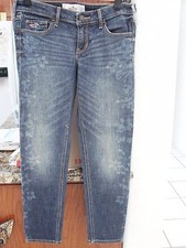 NWT Womens HOLLISTER DENIM JEANS Size 5 SUPER SKINNY ANKLE W27/27 Floral