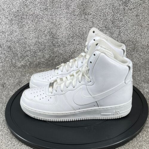 Nike Shoes Mens Size 9 Air Force 1 High Basketball Sneaker White Cushioned - Picture 3 of 12