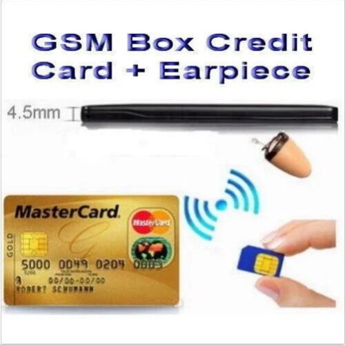GSM Karte Induktion Empfänger Sender Super Mini versteckte drahtlose Hörmuschel Set - Bild 1 von 12