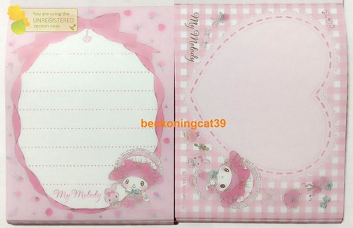 Sanrio Character My Melody Lovely Mini Memo Pad 100 Kids Gift 2024 MADE IN JAPAN - Picture 2 of 2