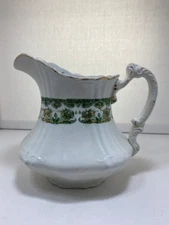 Imperial Semi-China 'Coronation' Pitcher - Dunn Bennett Late 19th C.