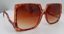 Vintage HK7604 Tortoise Square Butterfly Sunglasses Frames Hong Kong