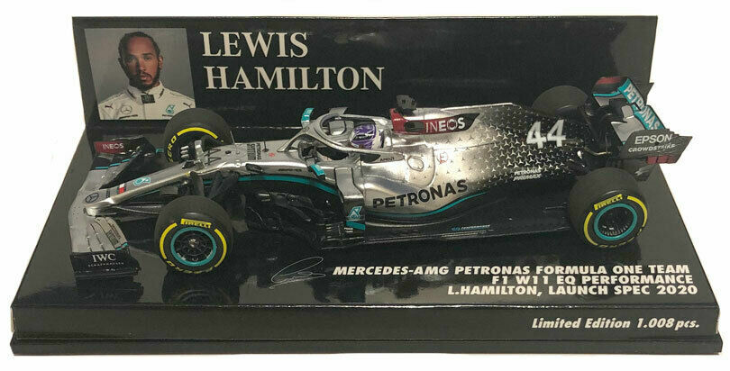 Model Car F1 1:43 Minichamps Mercedes AMG W11 Lewis Hamilton 2020