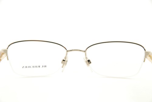 Rare Authentic Burberry B 1222 1145 51mm Gold Black Brown Frames Glasses Italy - Picture 3 of 12