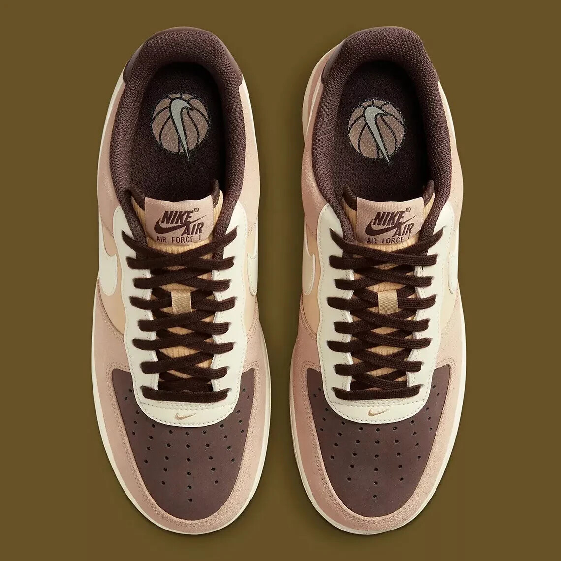 Nike Air Force 1 '07 LV8 EMB Baroque Brown Casual Shoe