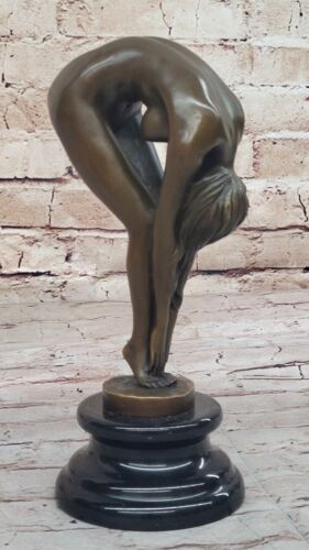 Bronze Sculpture Sensuelle Femelle Chair Erotica Femme Sexy Fille Statue Par M - Photo 1/10