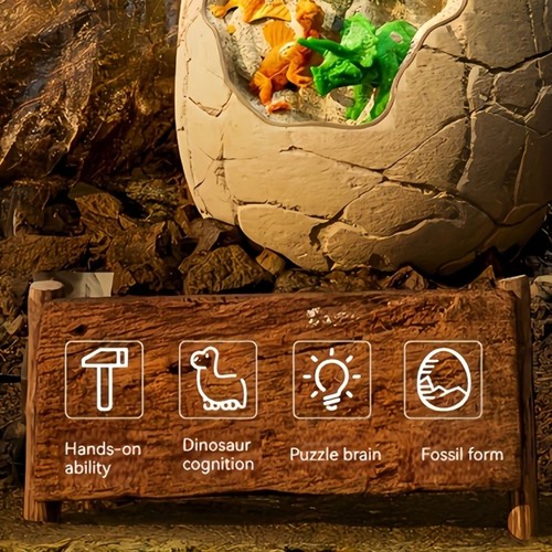 Kit Uovo Dinosauro Scavo Giocattolo Novità Scienza Attività Educativa per Bambini - Foto 14 di 27