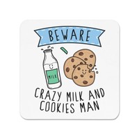 Beware VerrüCkte Milch Und Kekse Mann KüHlschrankmagnet Lustig Spass Essen Lover