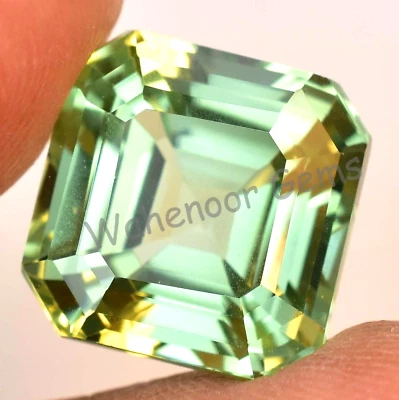 19.60 CT Natürlich Zweifarbig Saphir Fl Smaragd Umwerfend Zertifiziert Edelstein - Bild 1 von 4