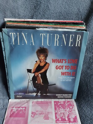 Single 7''Tina Turner..What's Love Got To Do With It...Siehe Foto Sammelaufgabe