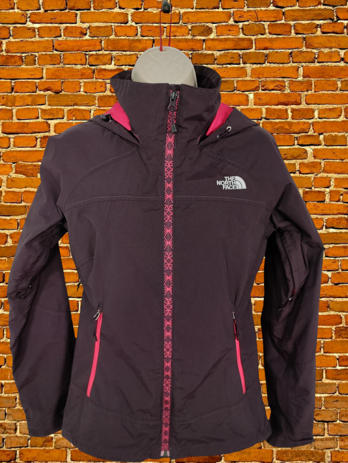 ABRIGO DE LLUVIA LIGERO PARA MUJER THE NORTH FACE TALLA UK XSMALL MALVA CON CAPUCHA