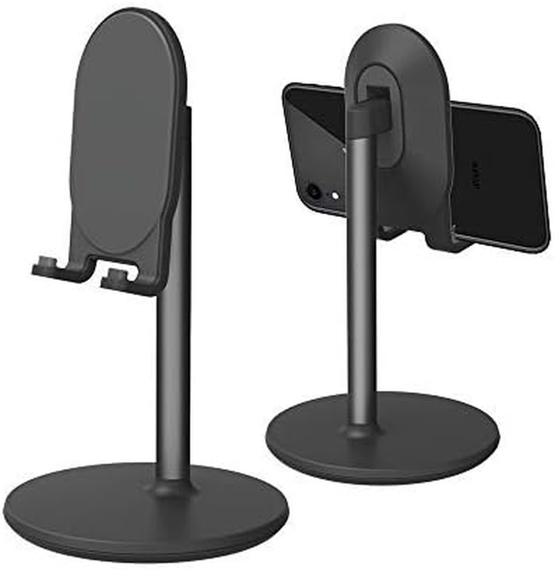 Phone Stand for Desk, Adjustable Cell Phone Holder for Desk, Compatible with 4